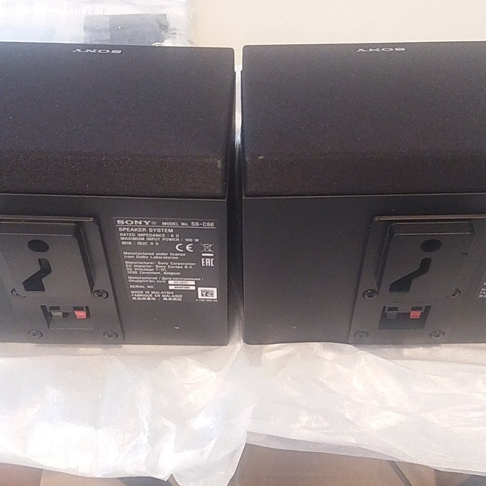 *** Sony SS-CSE Pair Of Dolby Atmos Home Theater Surround Enabled Speakers Black - Picture 3 of 9